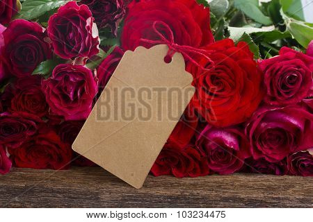 pile of red roses