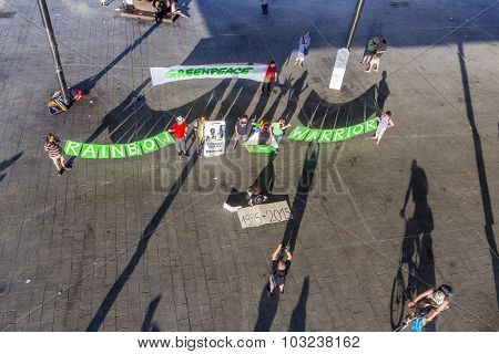 Greenpeace Organisation Protests Against Murder Of Fernando Pereira