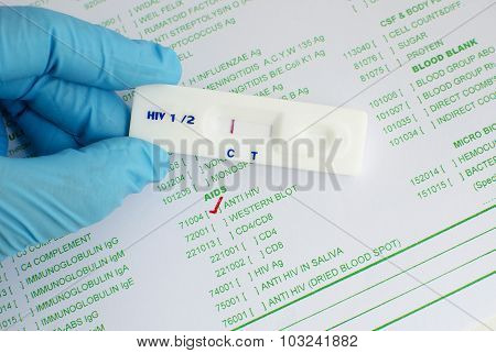 HIV testing negative