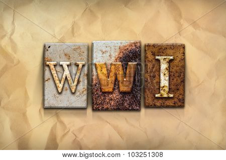Wwi Concept Rusted Metal Type