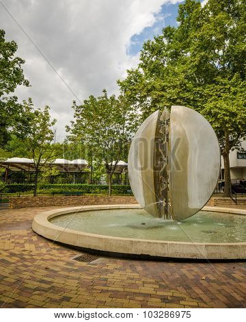 Fountain in the La Villette neighborhood of Paris