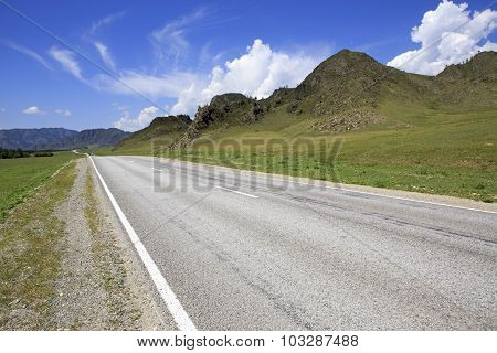 Beautiful Chuysky Trakt in Altai Mountains.
