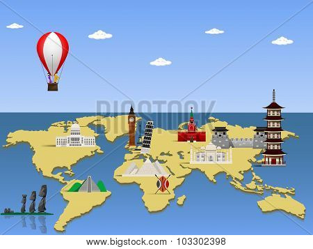 Travel The World Monument Concept