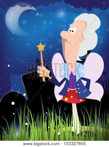 Fairy Godmother With Magic Wand