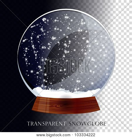 Christmas transparent snowglobe