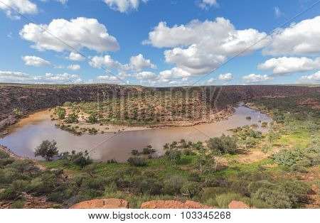 z bend in the murchison river gorge