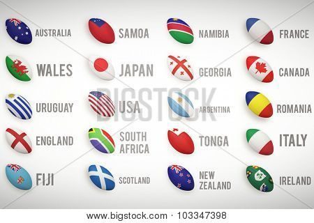 Rugby world cup pools from A to D