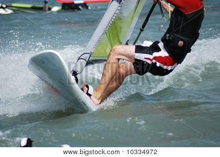 Windsurfen in beweging