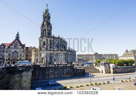 Cathedral Of The Holy Trinity In Dresden