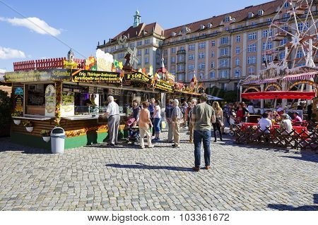 Unidentified Persons Visits The Street Market