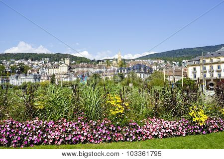 View Towards The City Of Neuchatel