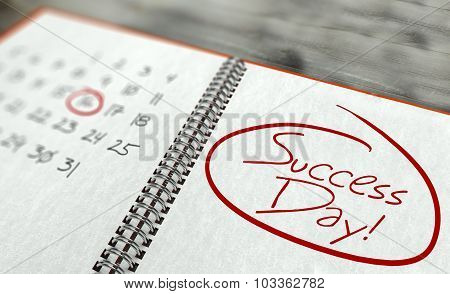 Success Important Day, Calendar Concept