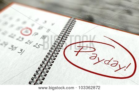 Pay Day Important, Calendar Concept