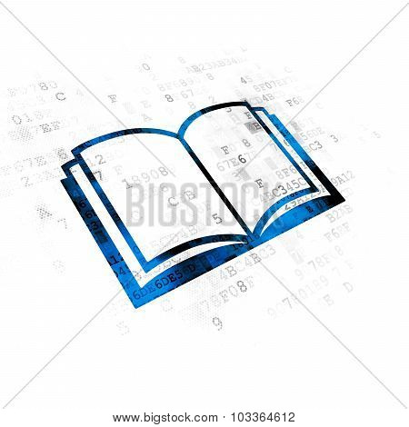 Science concept: Book on Digital background