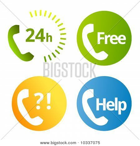 telefonate simboli vettoriali