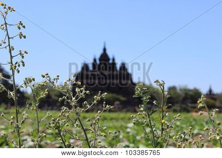 Budhism Temple And Statue in Jogja Indonesia
