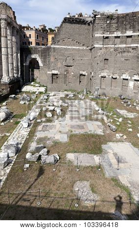 Forum Of Augustus In Rome, Italy