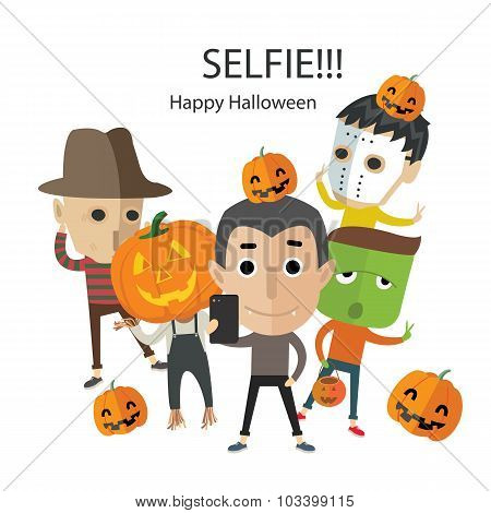 selfie happy Halloween