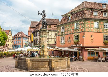 In The Old Town Of Colmar