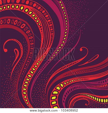 Abstract Floral Vector Background.