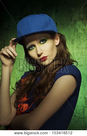 Girl With Casual Sport Clothes