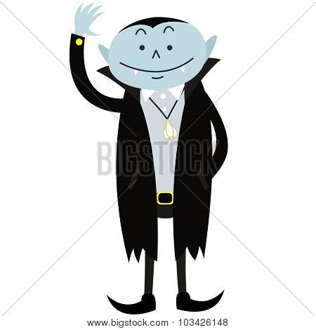 Darcula cartoon halloween character