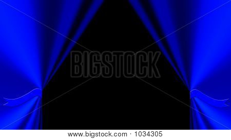 Blaue drapierung Hintergrund