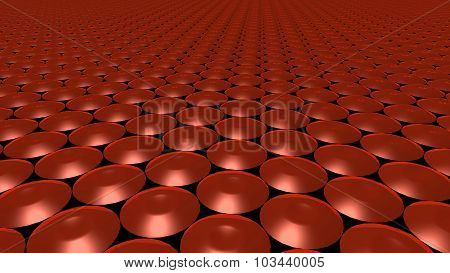 3D Abstract Red Pattern Circle