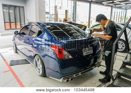Polishing The Car