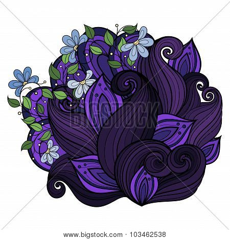 Vector Colored Floral Background