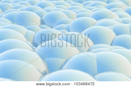 3D Spheres Crossover Blue