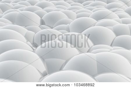 3D Spheres Crossover White