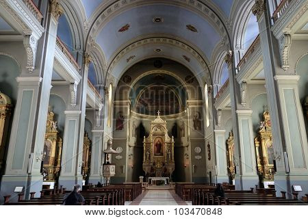 ZAGREB, CROATIA - MAY 28: Basilica of the Sacred Heart of Jesus in Zagreb, Croatia on May 28, 2015