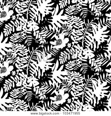 Tropical floral pattern