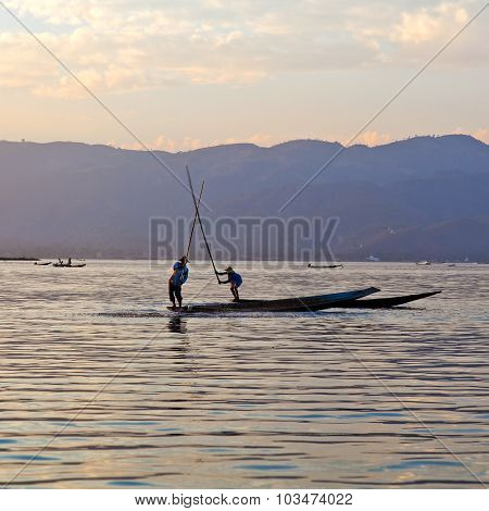 Inle Lake In Shan State, Myanmar