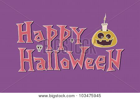 Halloween poster. Stock vector.