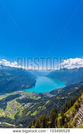 Brienzer Lake And The Alps