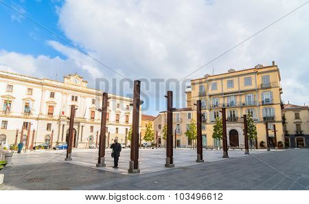 Main Square In Potenza, Italy
