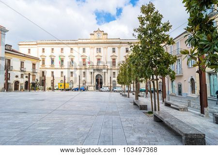 Main Square In Potenza, Italy