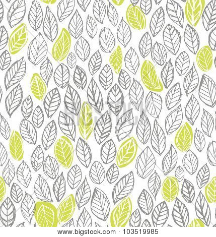 Decorative ornamental seamless spring and autumn pattern.