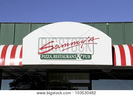 Sammy's Pizza, Restaurant & Pub Sign