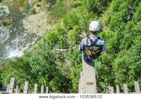 Extreme sports Ropejumping