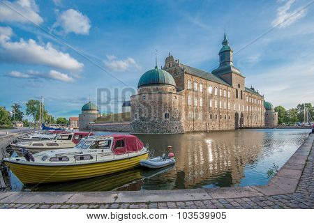Vadstena during summer in Sweden