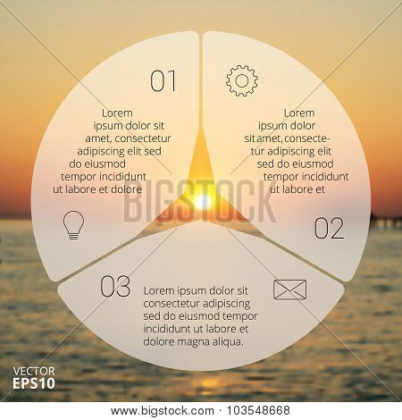 Circle line infographic.