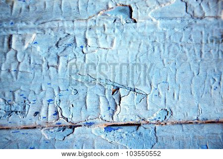 Dirty Stripped Paint In   Wood And  Nail