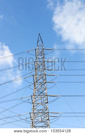 High Voltage Post Or High Voltage Tower