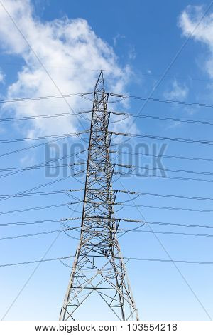 High Voltage Post Or High Voltage Tower