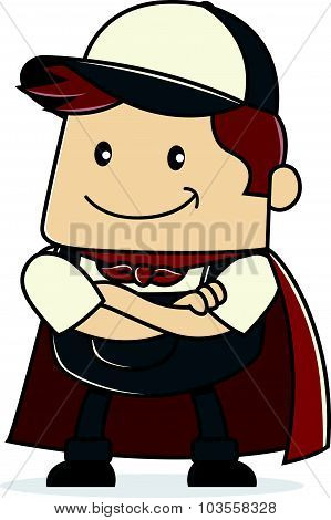 Plumber folding hands