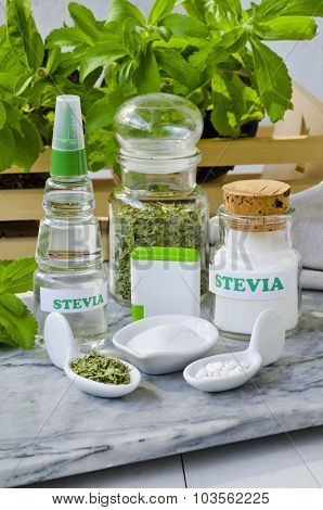 Stevia Products. Natural Sweetener.