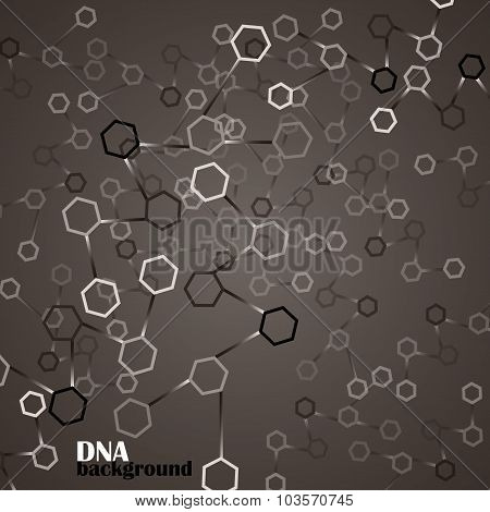 DNA vector. Abstract background